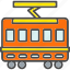 bus, train, tram, transport, transportation, trolley 