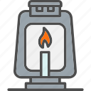 camp, fire, flame, lamp, lantern, light, oil
