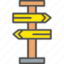 directional, orientation, panels, road, sign