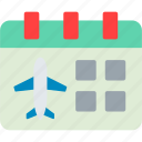 airplane, booking, calendar, date, event, flight, travel