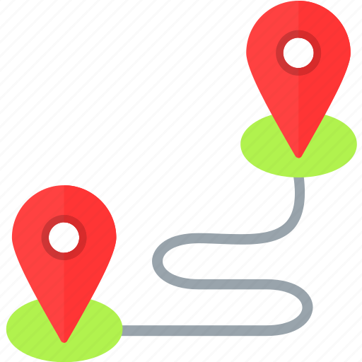 Road, direction, pin, place, destination, route icon - Download on Iconfinder