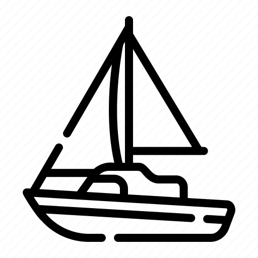 Sailing, boat, sailboat, ship, marine, water, sail icon - Download on Iconfinder