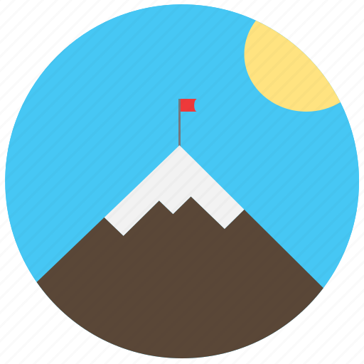 Flag, mountain, nature, travel, traveling icon - Download on Iconfinder