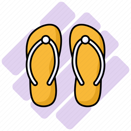 Flip, flops, chappal, sandals, slippers, footwear, fashion icon - Download on Iconfinder