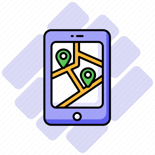 Mobile, navigation, location, gps, pointer, app icon - Download on Iconfinder