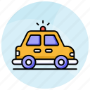taxi, car, vehicle, auto, transport, hatchback, automobile