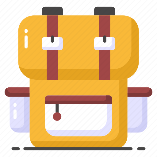 Backpack, bag, knapsack, satchel, haversack, rucksack, packsack icon - Download on Iconfinder
