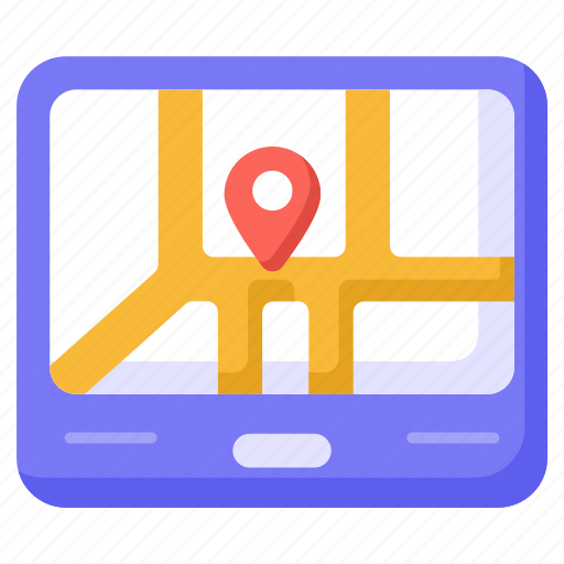 Gps, navigation, device, tracker, location, online, technology icon - Download on Iconfinder