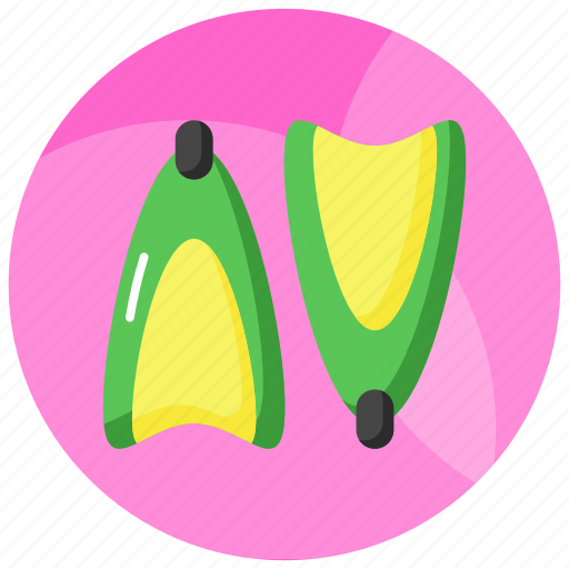 Fins, flippers, footwear, swimming, diving, dive, scuba icon - Download on Iconfinder