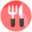 fork, knife, utensils, kitchenware, cutlery, tableware, tool 