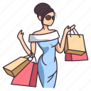 woman, shopping, bags, shopaholic, customer, fashion, lifestyle