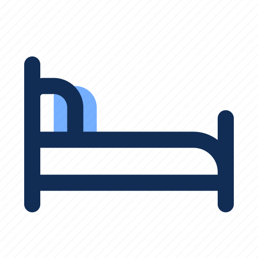 Bed, bedroom, sleep, hotel, single icon - Download on Iconfinder
