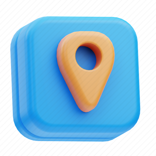 Map, location, world, gps, pin, place, country 3D illustration - Download on Iconfinder