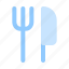 restaurant, cutlery, knife, fork, eat 