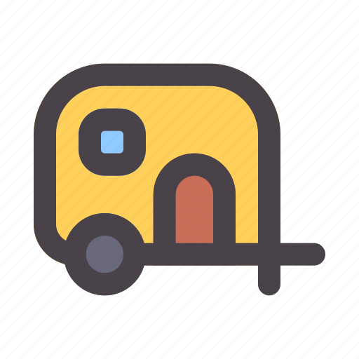 Caravan, vehicle, car, transport, camping icon - Download on Iconfinder
