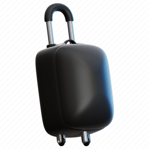 Suitcase, baggage, portfolio, bag, office, luggage, case 3D illustration - Download on Iconfinder