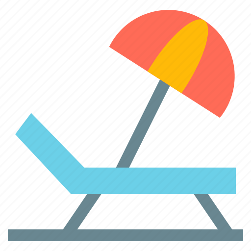 Travel, holiday, vacation, chair, swimming, pool, umbrella icon - Download on Iconfinder
