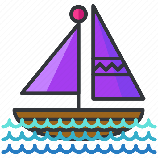 Boat, holiday, sail, transportation, travel icon - Download on Iconfinder