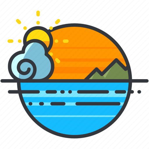 Holiday, mountsin, ocean, scenery, sea, travel icon - Download on Iconfinder