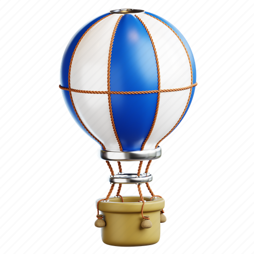 Air, balloon, hot air balloon, holiday, vacation, travel, summer 3D illustration - Download on Iconfinder