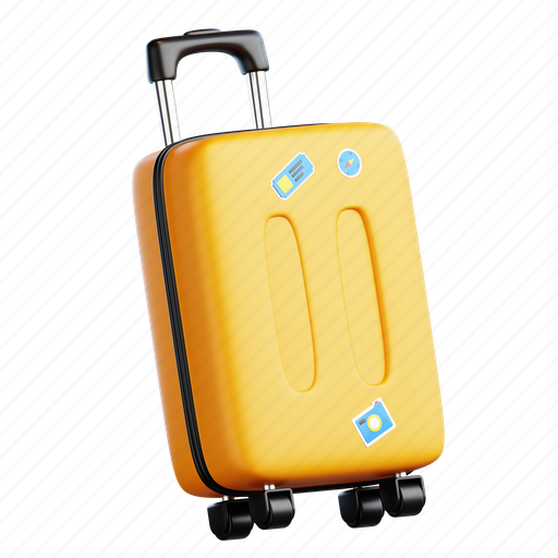 Suitecase, luggage, suitcase, brifecase, holiday, vacation, travel 3D illustration - Download on Iconfinder