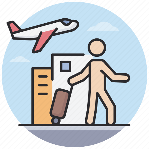 Airport, flight, airplane, travel, tourism, holiday icon - Download on Iconfinder