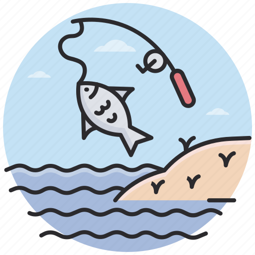 Fishing, fish, sea, ocean, seafood, water icon - Download on Iconfinder