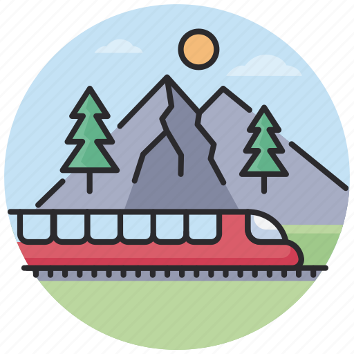 Railway, train, travel, transport, vacation, holidays icon - Download on Iconfinder