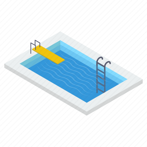 Lap pool, natatorium, pool ladder, swimming bath, swimming pool icon - Download on Iconfinder