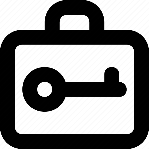 Briefcase, key, lock, security, suitcase icon - Download on Iconfinder