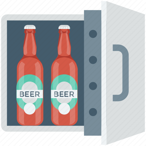 Barware, beer bottle, beer cooler, beer fridge, wine cooler icon - Download on Iconfinder