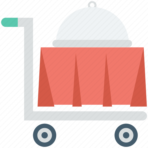 Food service, food trolley, hotel trolley, room service icon - Download on Iconfinder