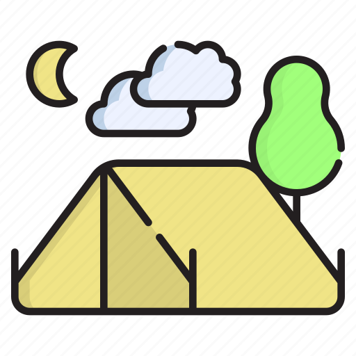 Travel, tourism, camping, adventure, outdoor, camp, tent icon - Download on Iconfinder