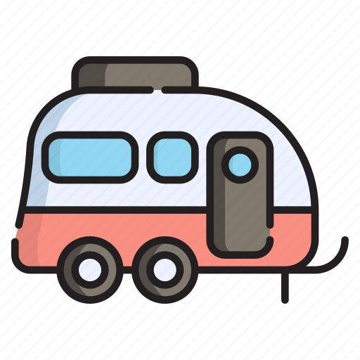 Travel, tourism, caravan, vacation, trailer, van, journey icon - Download on Iconfinder