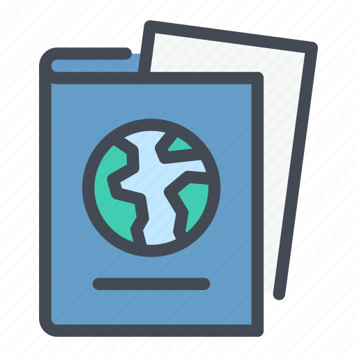 Document, globe, id, international, passport icon - Download on Iconfinder
