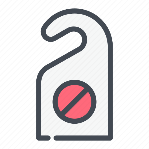 Disturb, do, don't, door, sign icon - Download on Iconfinder