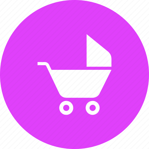 Baby, stroller, buggy, carriage, cart, perambulator, pram icon - Download on Iconfinder