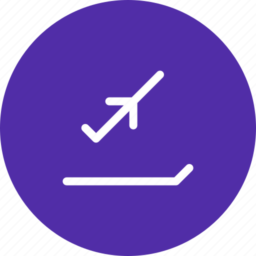 Airplane, airport, departure, flight, runway, takeoff icon - Download on Iconfinder