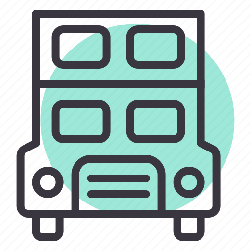 Bus, decker, double, public, transport, travel icon - Download on Iconfinder