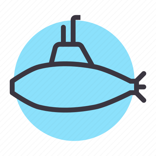 Marine, military, submarine, transport, travel, tube, underwater icon - Download on Iconfinder