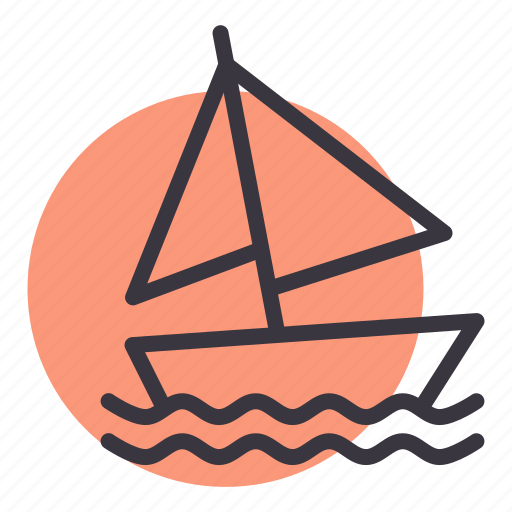 Boat, sail, sailing, sea, vacation, water, yacht icon - Download on Iconfinder