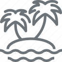 island, leisure, palm, paradise, tourism, travel, vacation, vector
