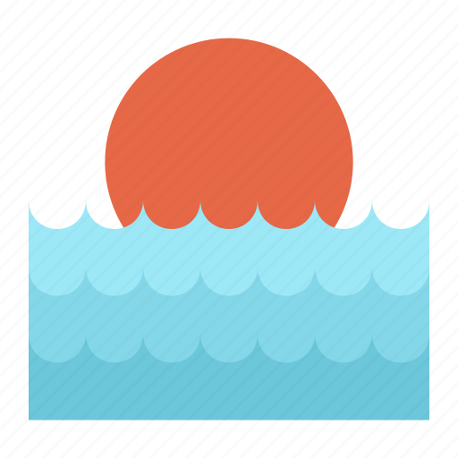 Sea, summer, sun, sunrise, sunset, travel, water icon - Download on Iconfinder