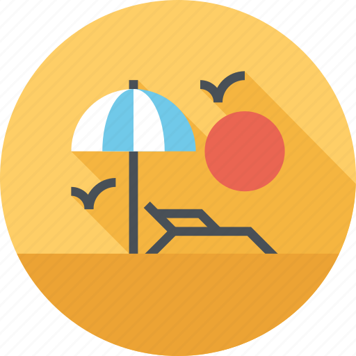 Beach, leisure, relax, sea, sun, travel, vacation icon - Download on Iconfinder