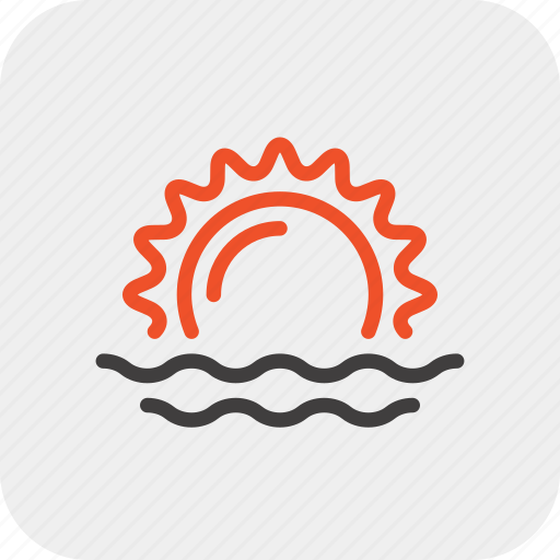 Sea, summer, sun, sunrise, sunset, travel, water icon - Download on Iconfinder