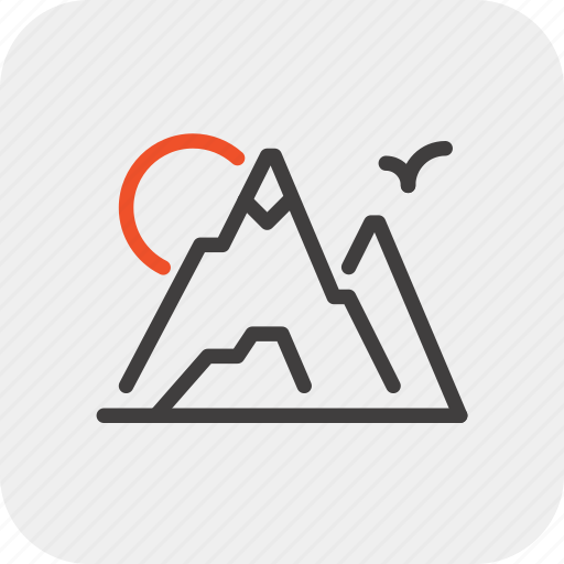 Hill, landscape, mountains, nature, tourism, travel, vacation icon - Download on Iconfinder
