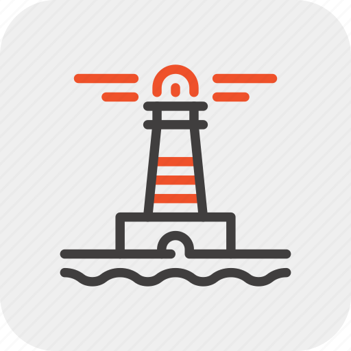 Building, house, light, lighthouse, navigation, sea, tower icon - Download on Iconfinder