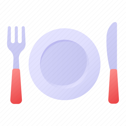 Restaurant, dinner, plate, fork, dish, knife, food and drink icon - Download on Iconfinder