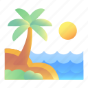 summer, beach, vacation, sea, ocean, summer holidays, holidays, palm tree, landscape