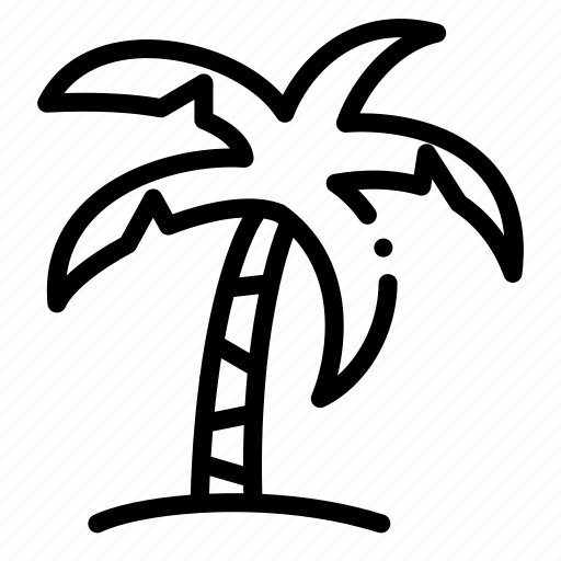 Palm, beach, summer, tree, holiday, sun, plant icon - Download on Iconfinder